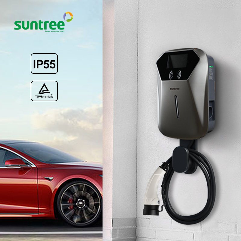 Wallbox Ev - 7-22kw AC Ocpp対応 ウォールボックスEV充電スタンド タイプ1またはタイプ2プラグ付き 床置き型充電ステーション