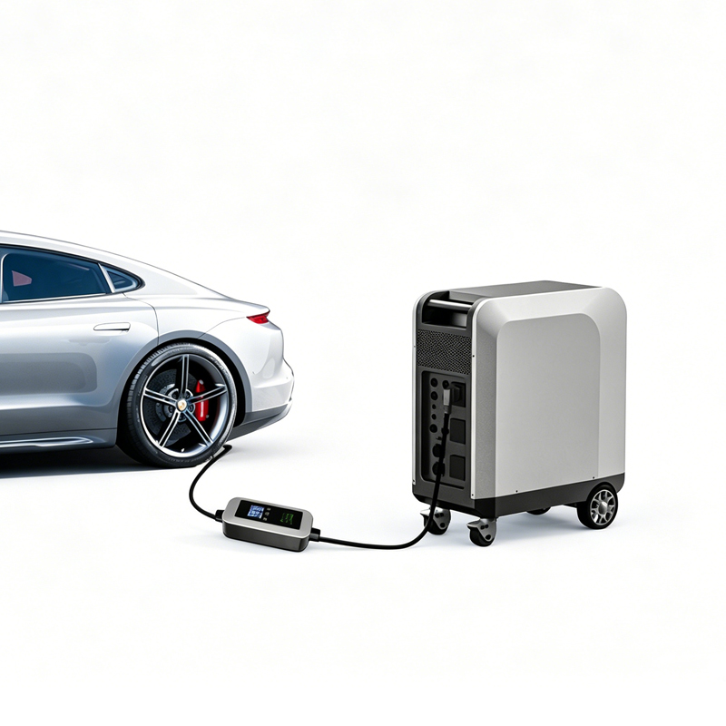 Portable Ev Charger - 新発売の太陽光発電式EV充電器。3kWh、5kWh、10kWh、15kWh、20kWhの容量をご用意。緊急時や家庭用バックアップバッテリーとして使える、持ち運び可能なEV用パワーバンク。