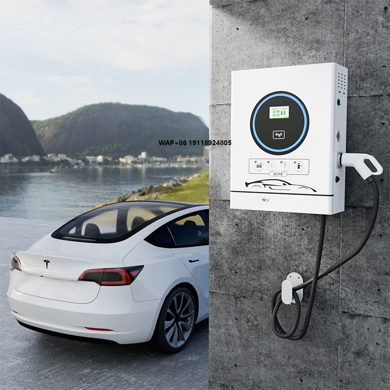 Type 2 Charger - OEM 7-22kw ACウォールボックスEV車充電パイル（タイプ1またはタイプ2プラグ付き）床置き型充電ステーションEV充電器