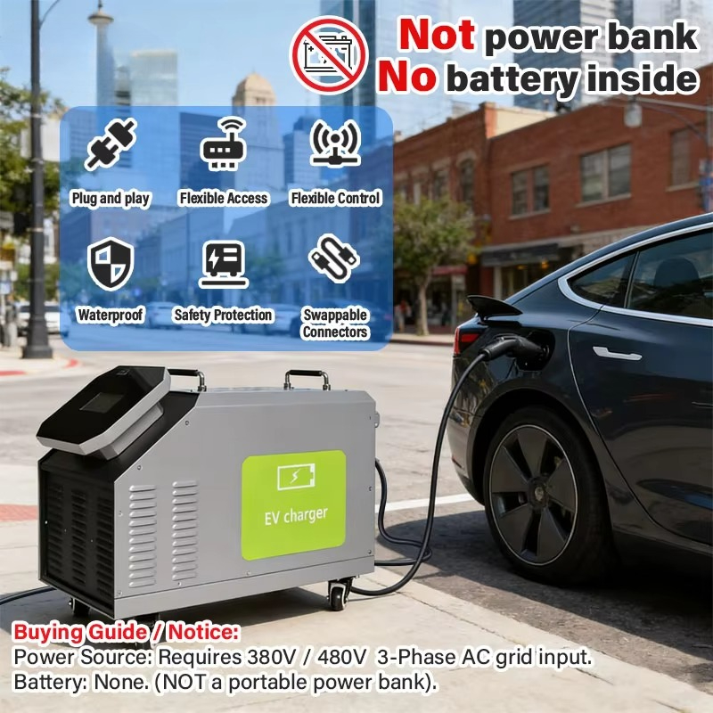 480V三相AC電源入力 7kW 20kW 30kW 40k - Portable Ev Charger のレビューと価格