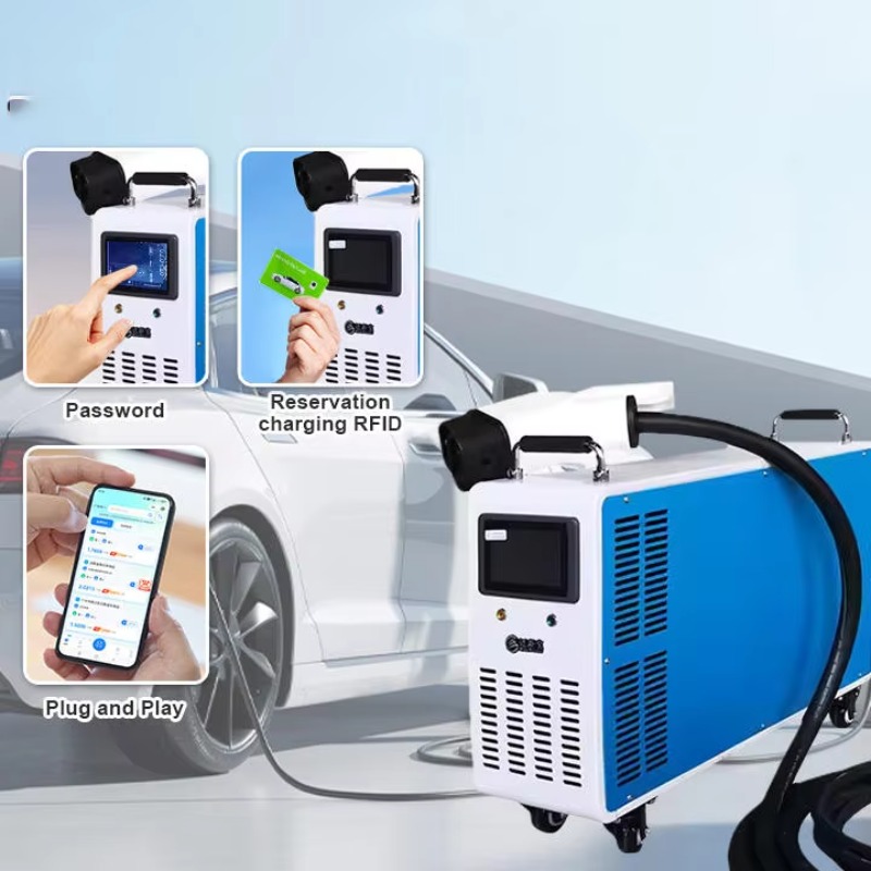 プロ仕様380ボルト30KWモバイルポータブルCCS2 EV - Portable Ev Charger のレビューと価格