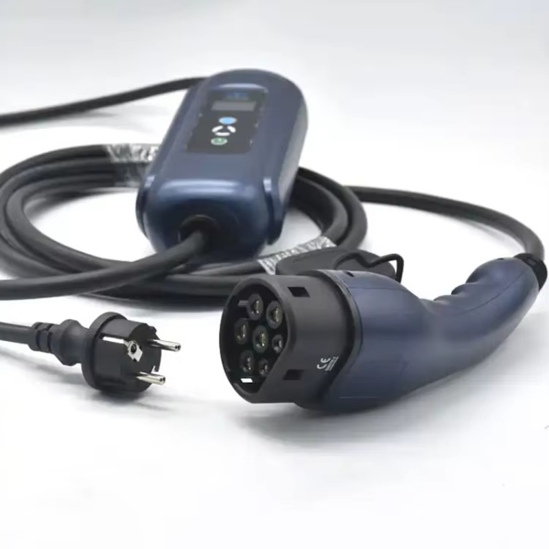 ポータブル電気自動車用青色コントロールボックス単相16Aタイ - Portable Ev Charger のレビューと価格