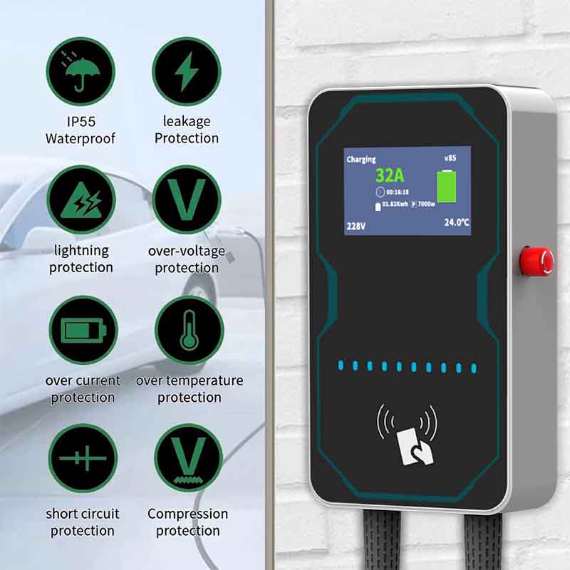 WUFEN EVSEウォールボックスEV車用充電器 電気自動 - Ev Charging Cable のレビューと価格